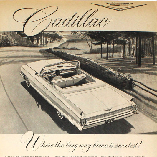 Advertisement, Cadillac Standard Auto Company, Original 1962 Magazine Ad, Vintage, SOLD