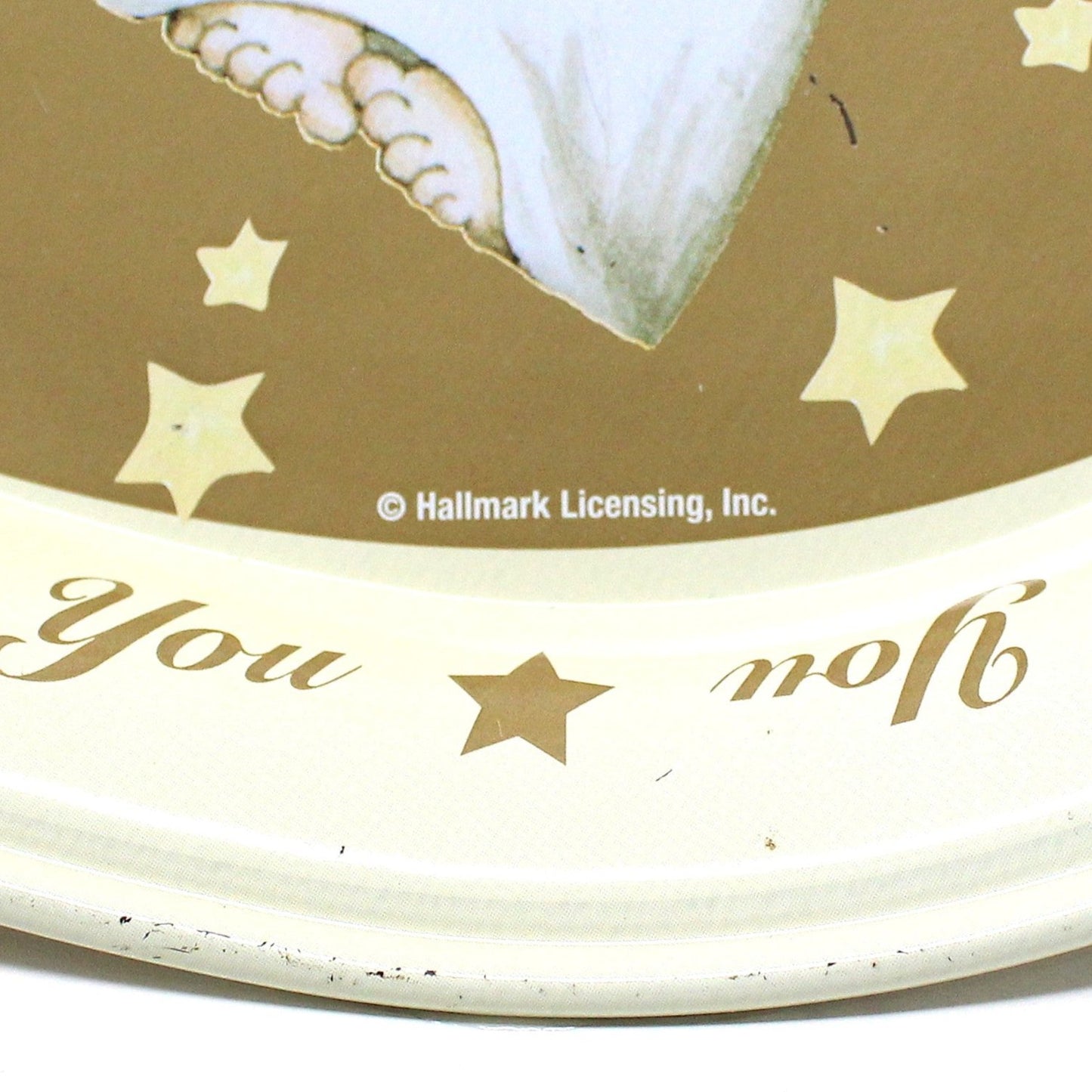 Tray, Ruth Morehead, Three Angels Praying, Peace Love & Joy to You, Oval Serving Tray, Vintage, 1990's