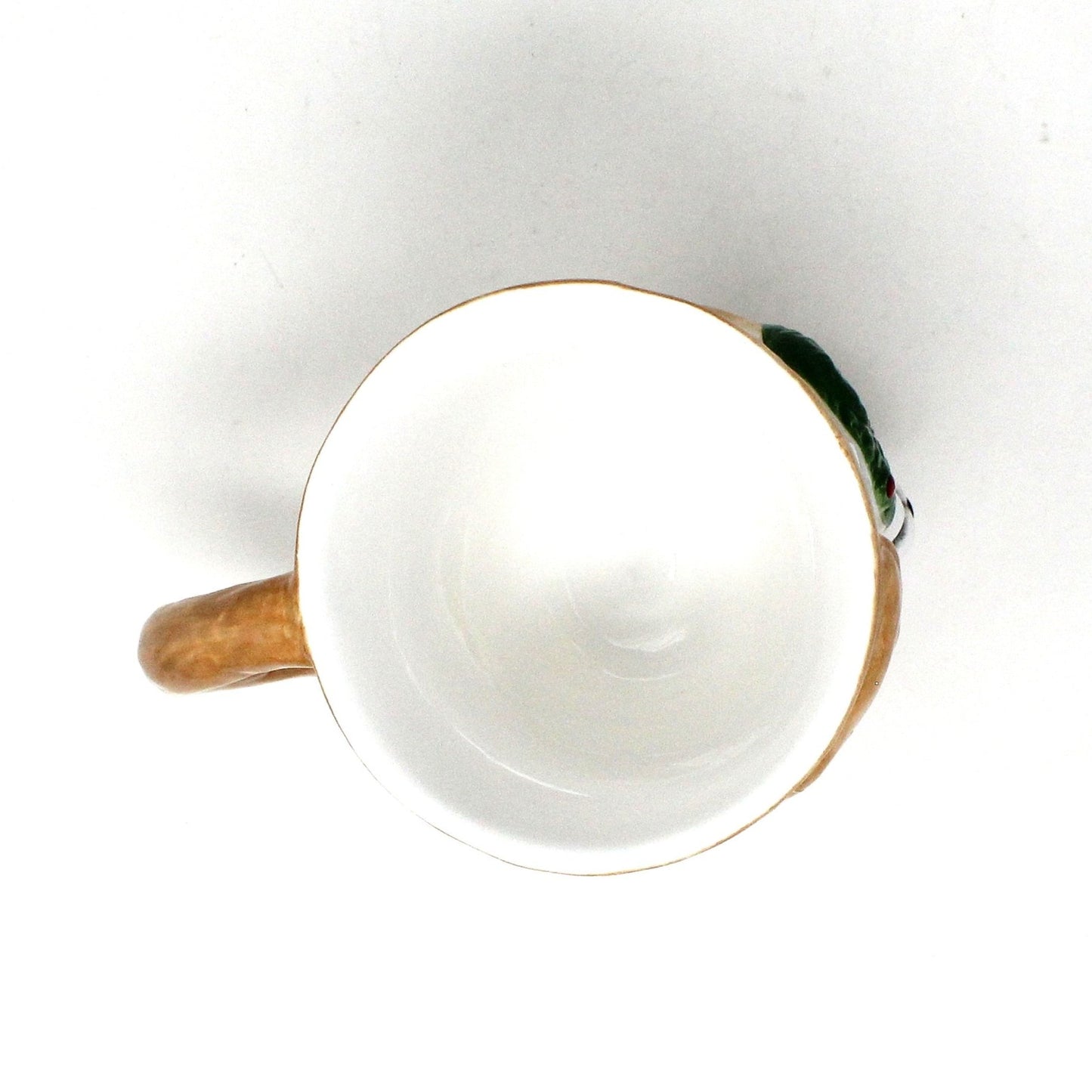 Mug, Corgi with Santa Hat, Christmas Coffee Mug, Upside Down, Ceramic, EDG Italy, 2000's