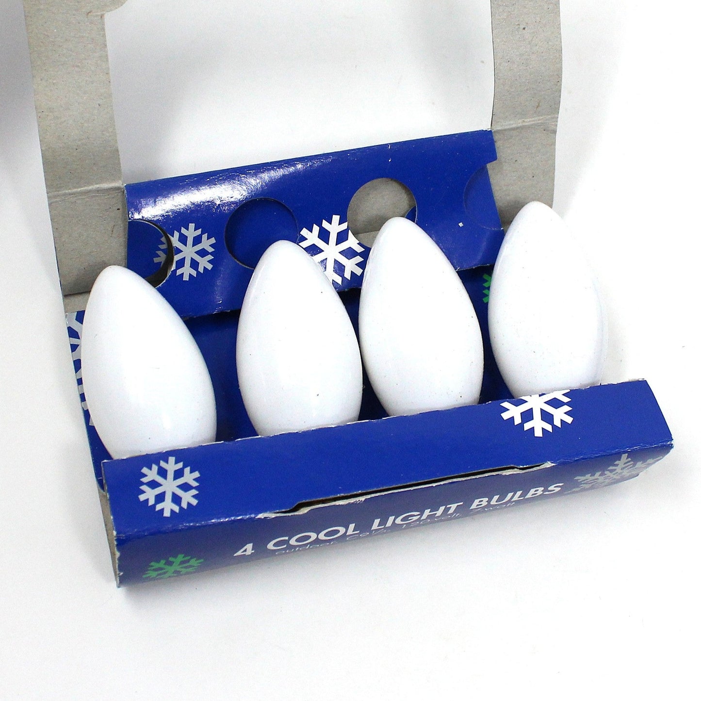 Decorative Christmas Light Bulbs, C-9 In Box/4 Per Box, Set of 2 (8 Bulbs), Vintage