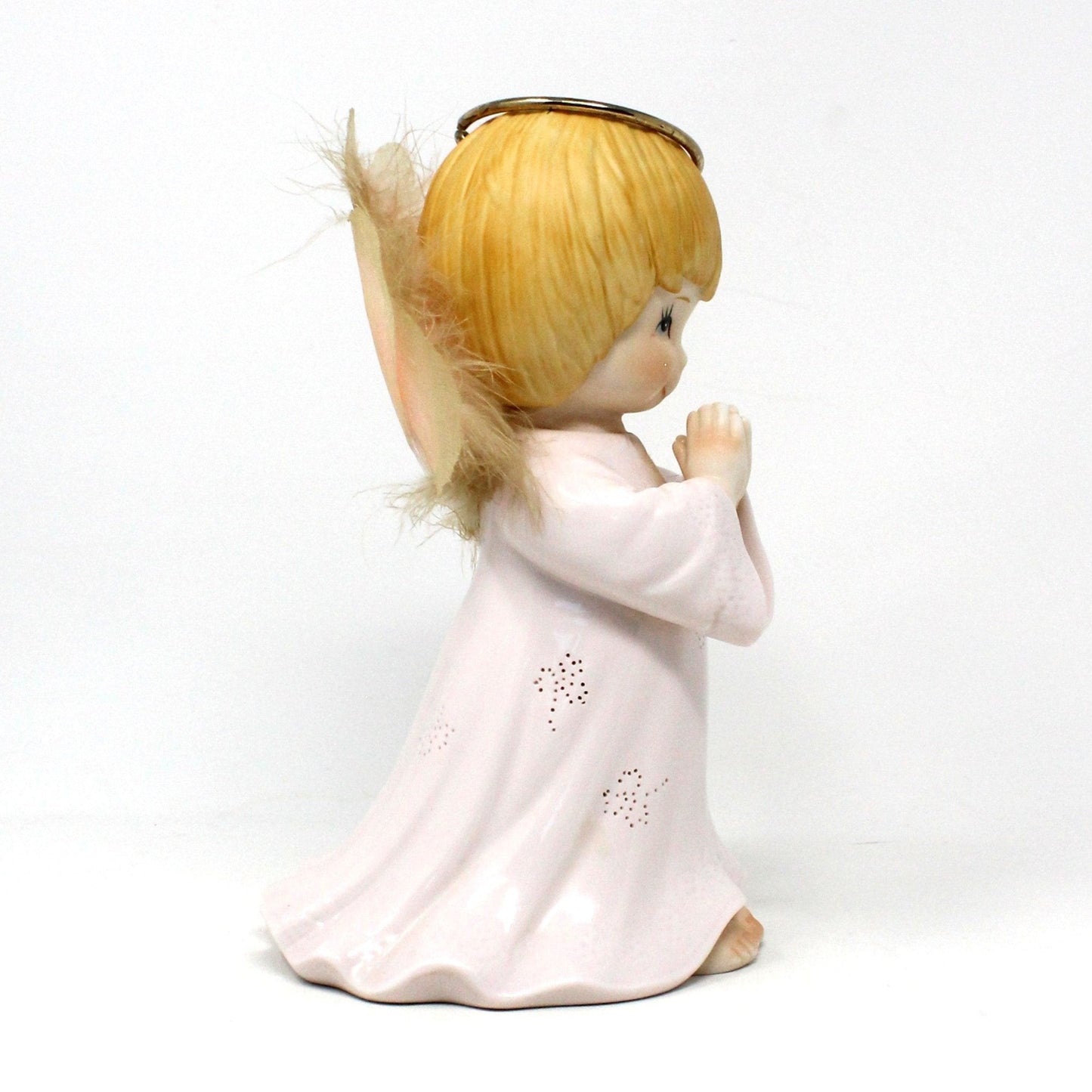 Night Light / Accent Light, Winking Praying Angel, Fiber Optic, NOT WORKING, Vintage