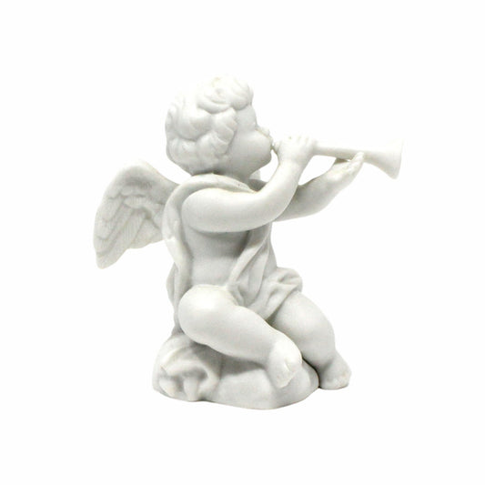 Figurine, Avon, Cherub Angel Nativity Collectibles, White Porcelain, In Original Box, Vintage, 1989