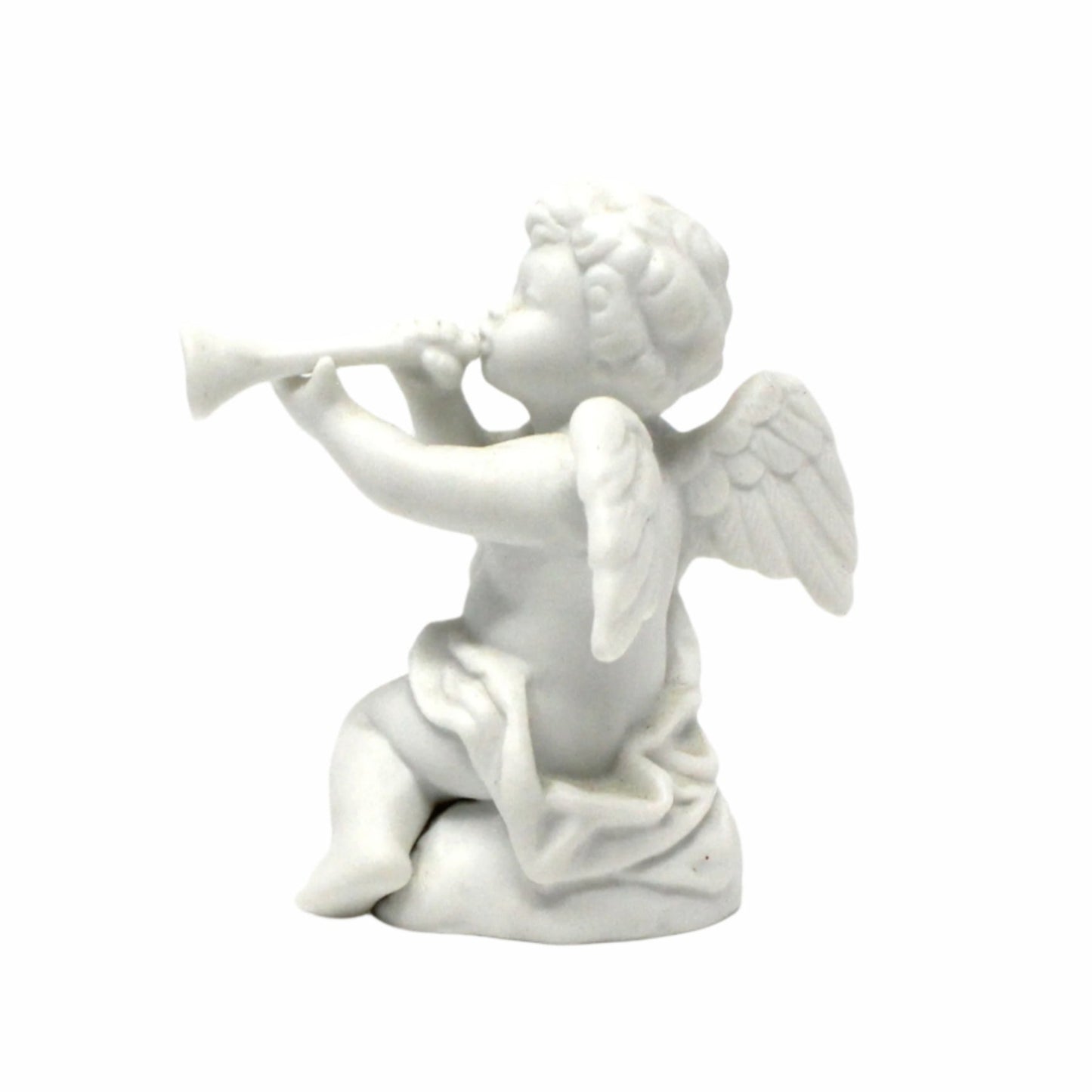 Figurine, Avon, Cherub Angel Nativity Collectibles, White Porcelain, In Original Box, Vintage, 1989