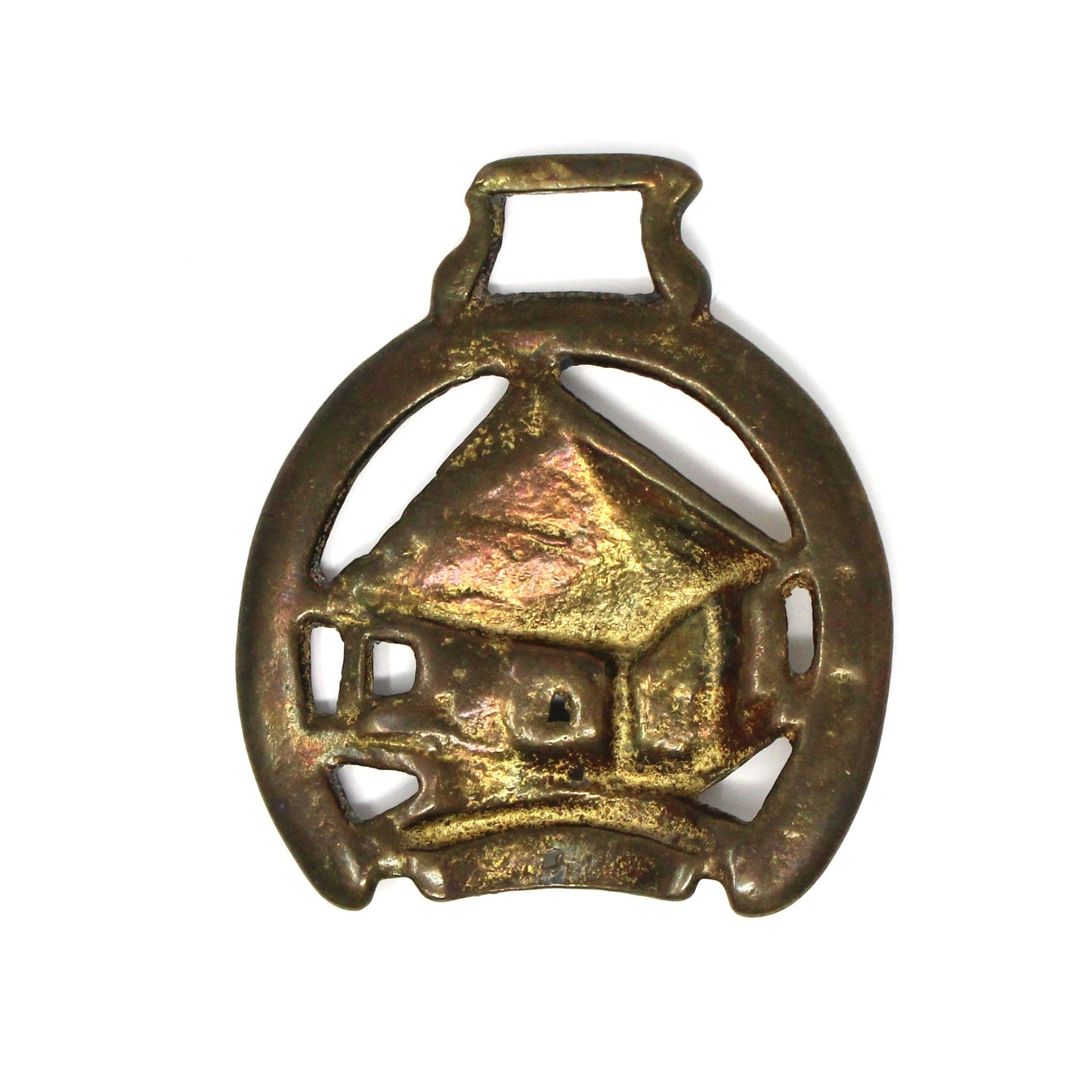 Horse Brass Bridle Harness Medallion, Cockington Forge, Vintage Collectibles, 1940's