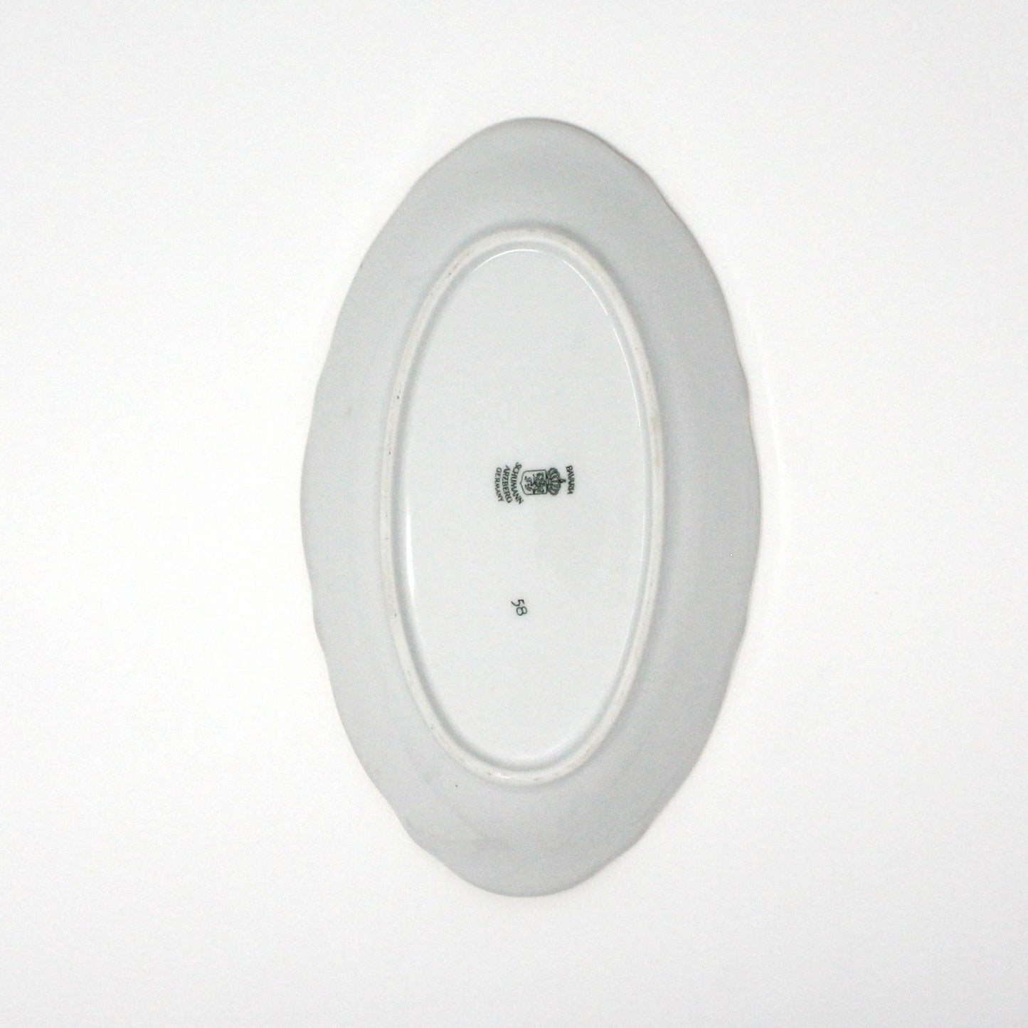 Trinket Dish, Schumann Arzberg, Oval Relish Dish, Wild Rose Blush Pattern, Embossed Porcelain, Germany, Vintage, 1970's