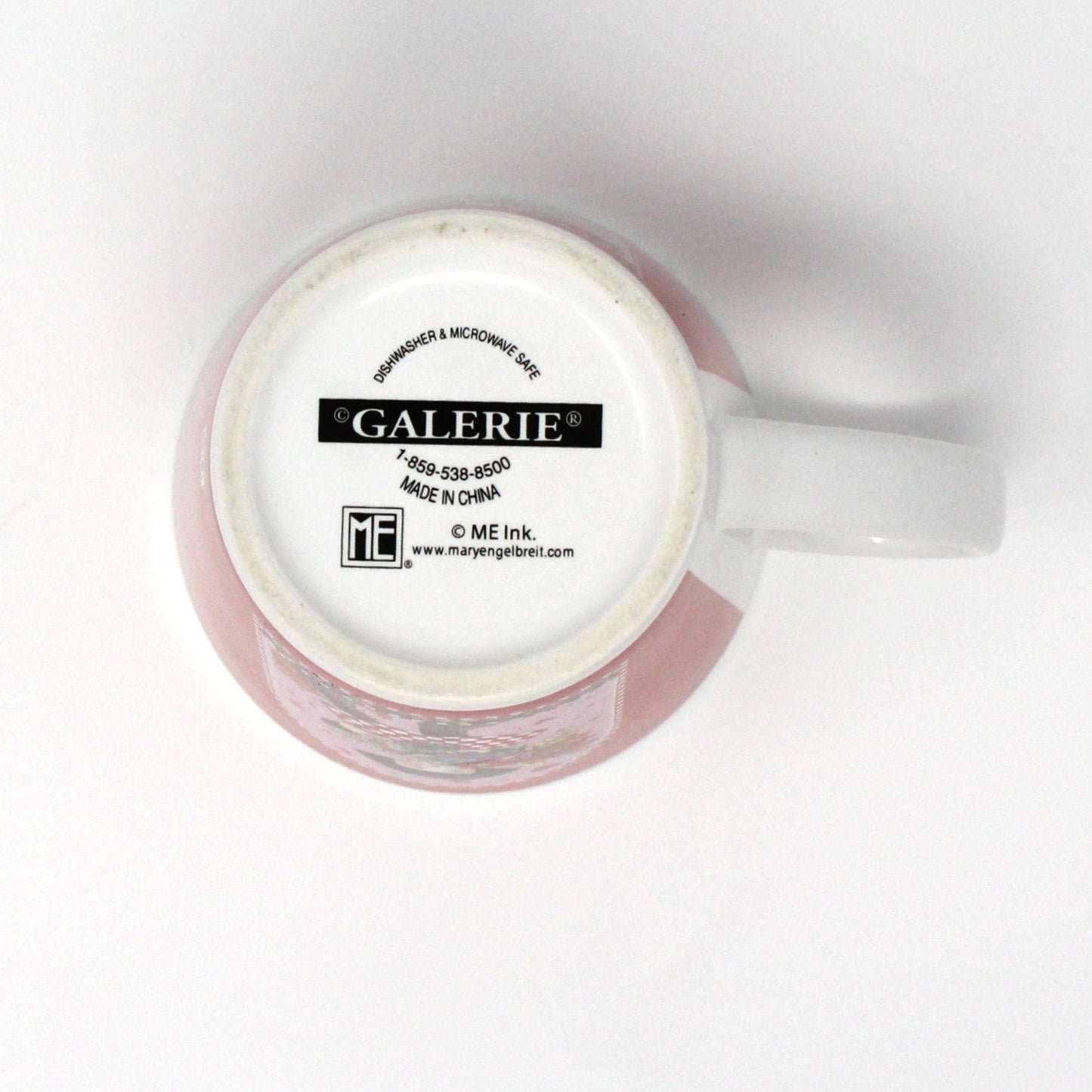 Mug, Mary Engelbreit, Coffee Mug, Girl with Flowers and Hearts, Galerie Brand, Ceramic, Vintage, 1990's