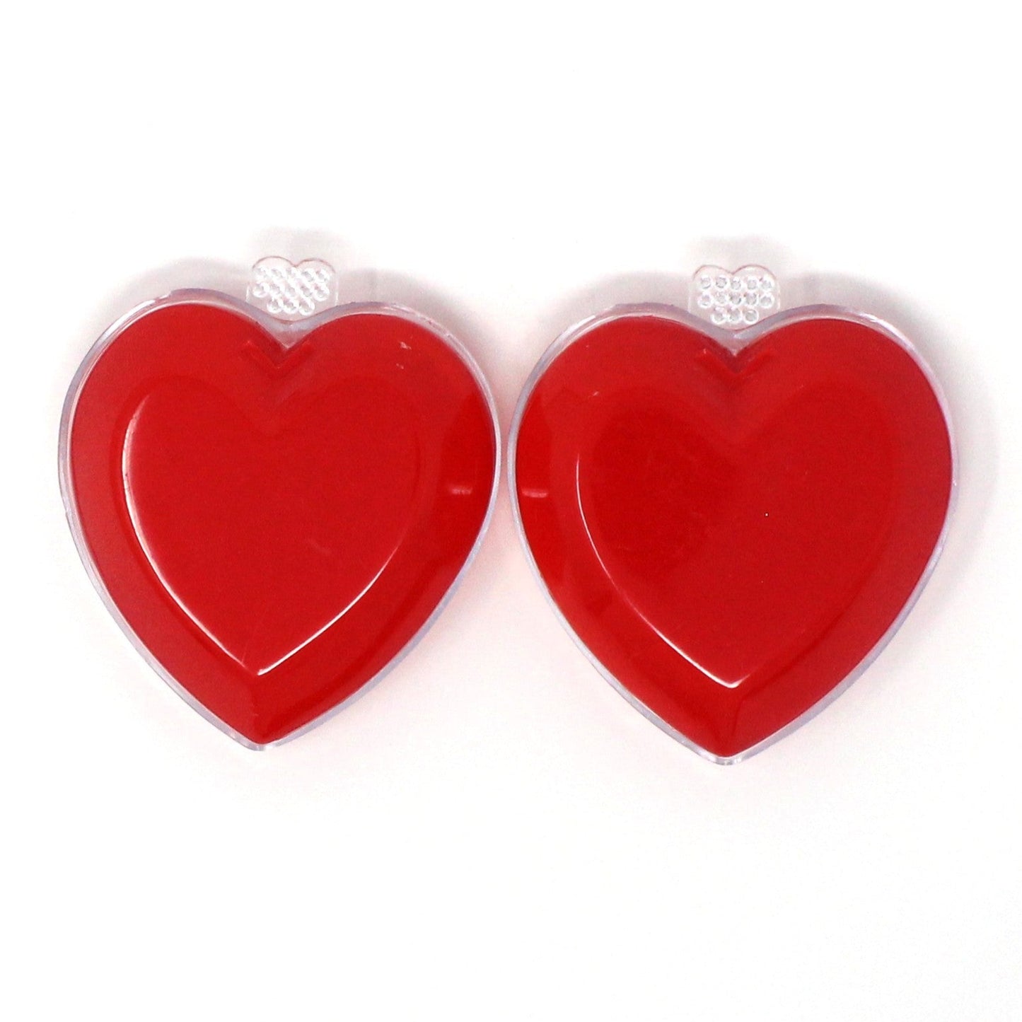 Box, Gift Box / Candy Box, Valentine Heart Shaped with Decorative Decal, Vintage Hong Kong, 1970's