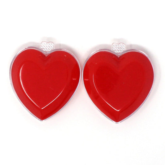 Gift Box / Candy Box, Valentine Heart Shaped with Decorative Decal, Vintage Hong Kong, 1970's