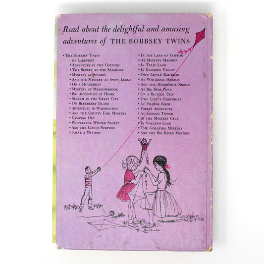 Children's Book, The Bobbsey Twins in Tulip Land, Hardcover, Vintage 1949
