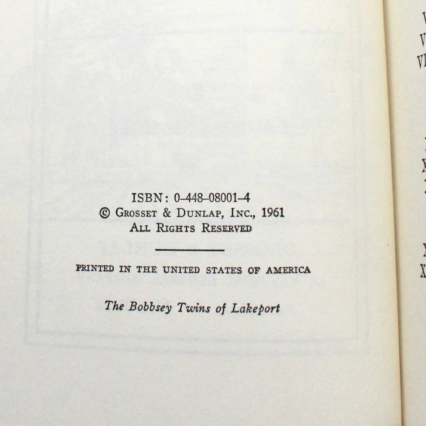 Children's Book, The Bobbsey Twins Of Lakeport, Hardcover, Vintage 1961
