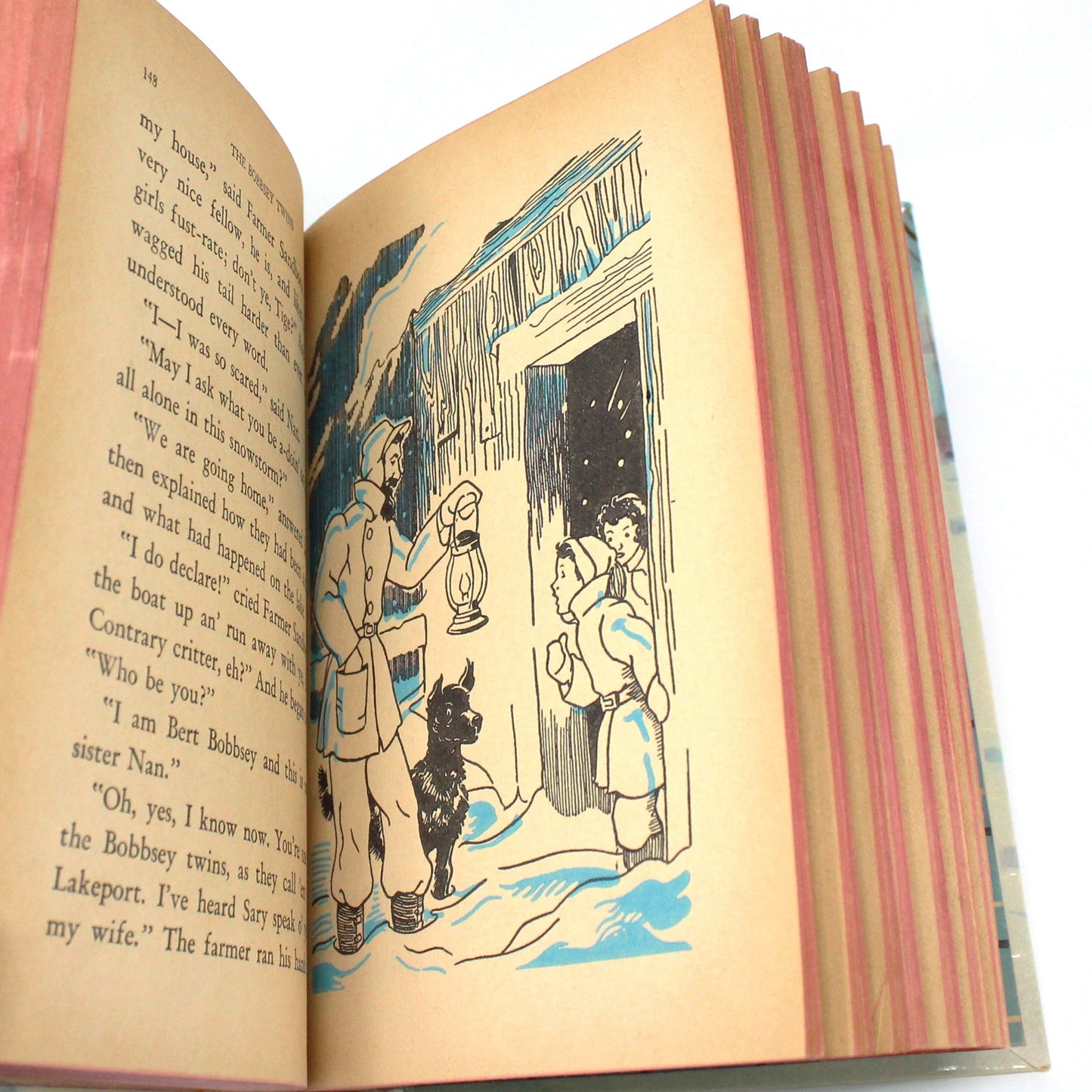Children's Book, The Bobbsey Twins Merry Days Indoors and Out, Hardcover, Vintage 1950