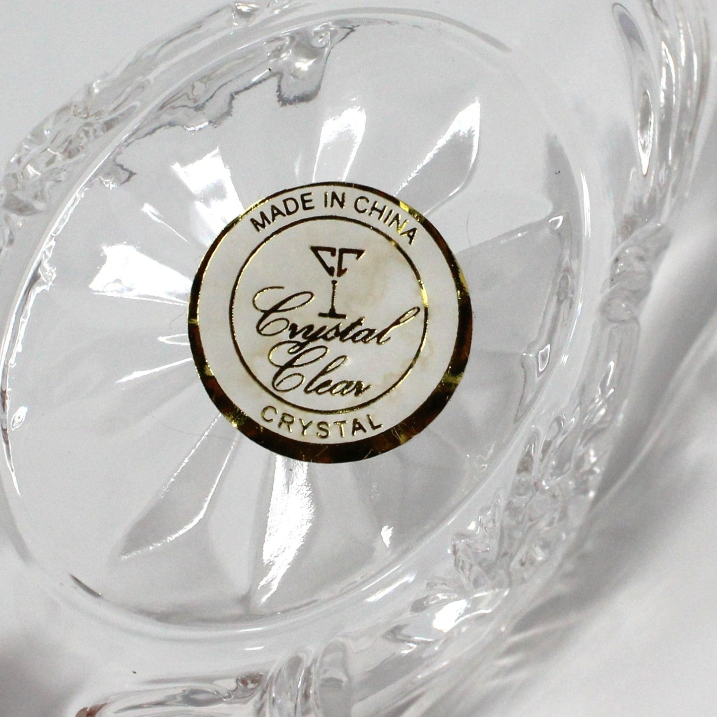 Trinket Box, Crystal Swan in Nest, Figural Swan Ring Box, Trinket Dish, Vintage, 1990's