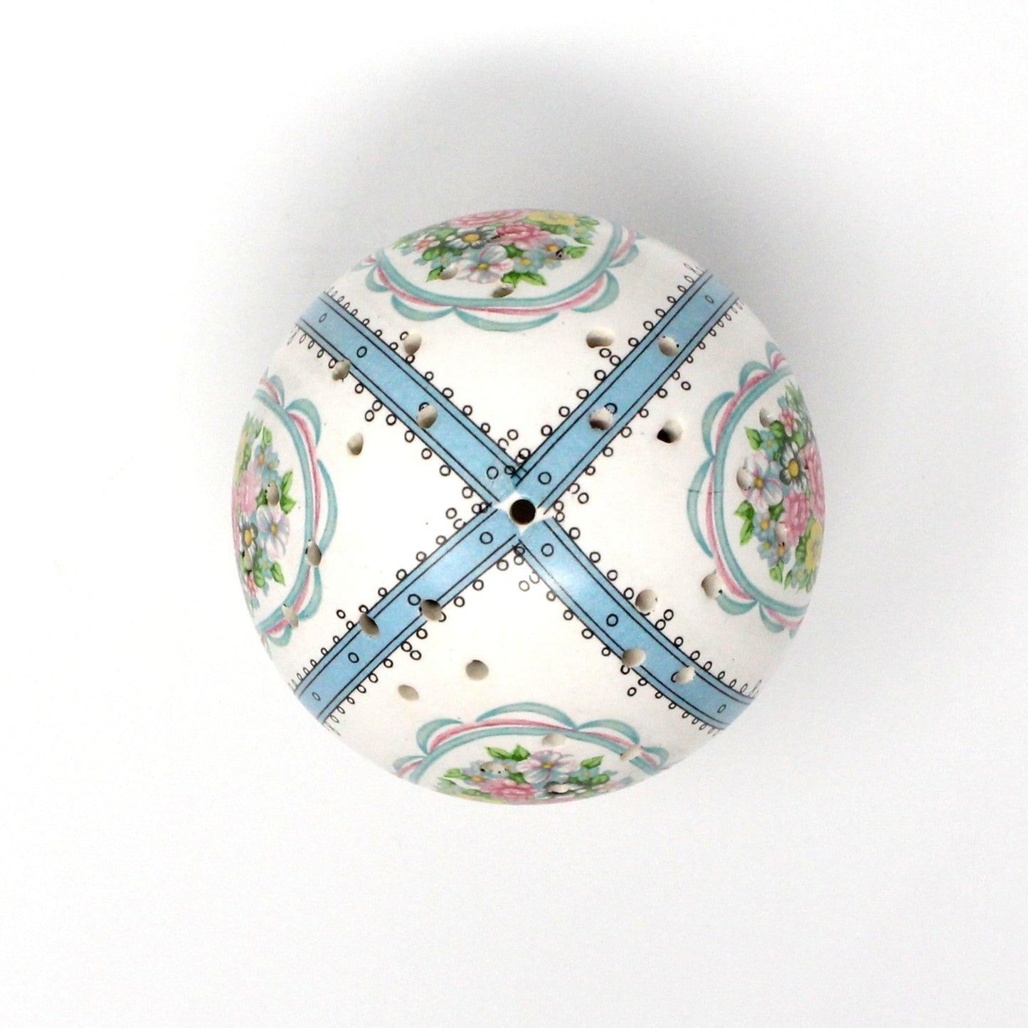 Pomander / Sachet, Potpourri Holder, Room Freshener Scent Ball, Footed, Vintage, 1970's