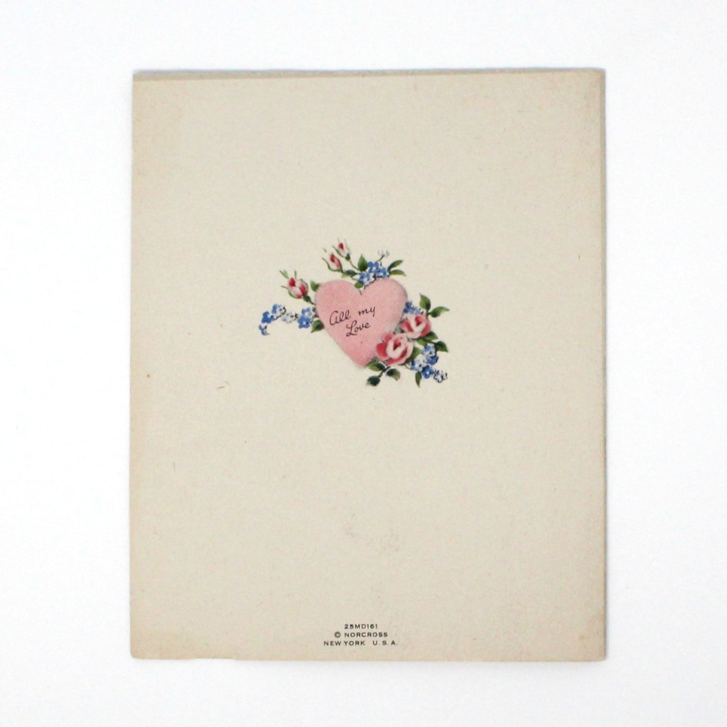 Greeting Card / Mother's Day, Norcross, Thinking of You Mother, Fabric Ribbon, Vintage, Unused, 1940's