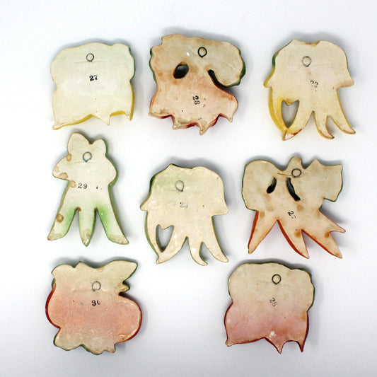 Chalkware, Vegetables, Hand Painted Ceramic, Vintage Kitchen Decor, Sold Separately, 1950's