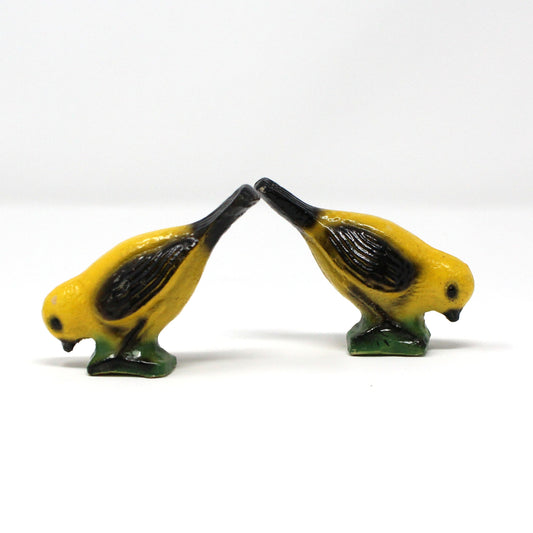 Chalkware, Birds, Carnival Chalkware Figurines, Set of 2, Vintage, 1930's