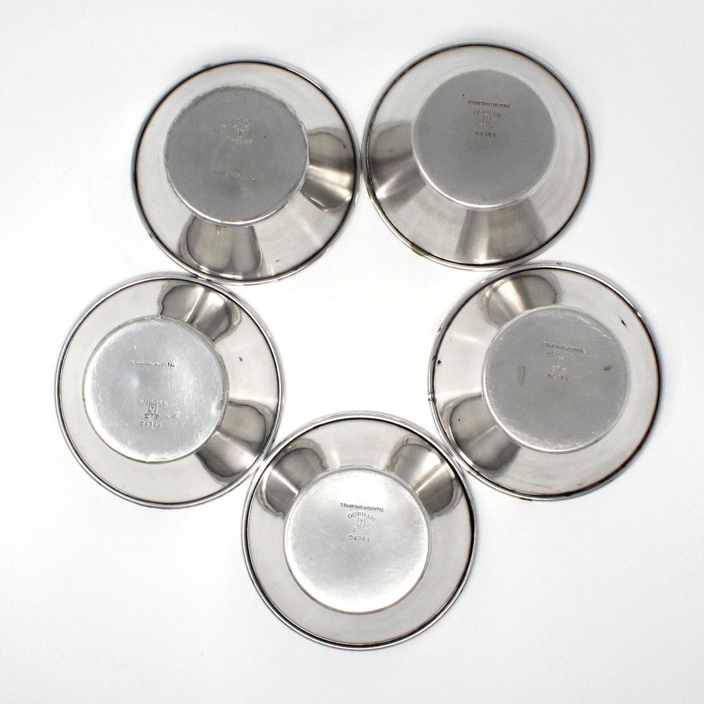 Bowl, Gorham Silverplate, Hospital Ware, Stamford Hospital, Antique, 1920's