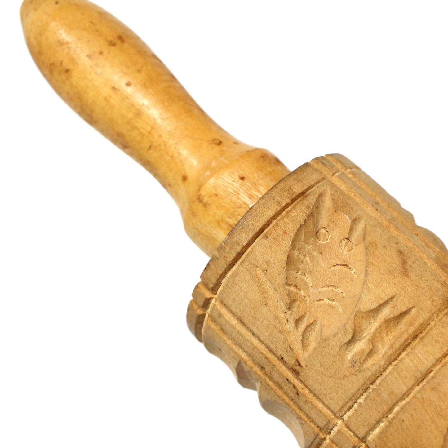 Rolling Pin, Wood Springerle, Vintage Cookie Dough Roller, 12 Panels, W. Germany, Vintage, 1980's