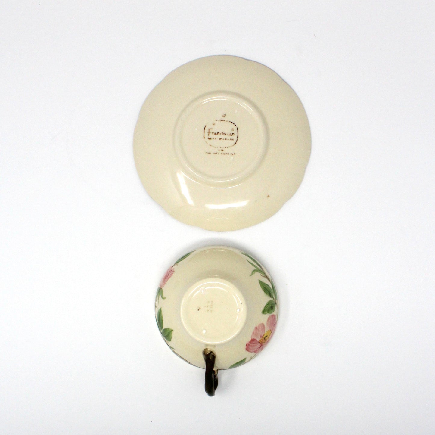 Teacup & Saucer, Franciscan, Desert Rose, Vintage USA, 1960's