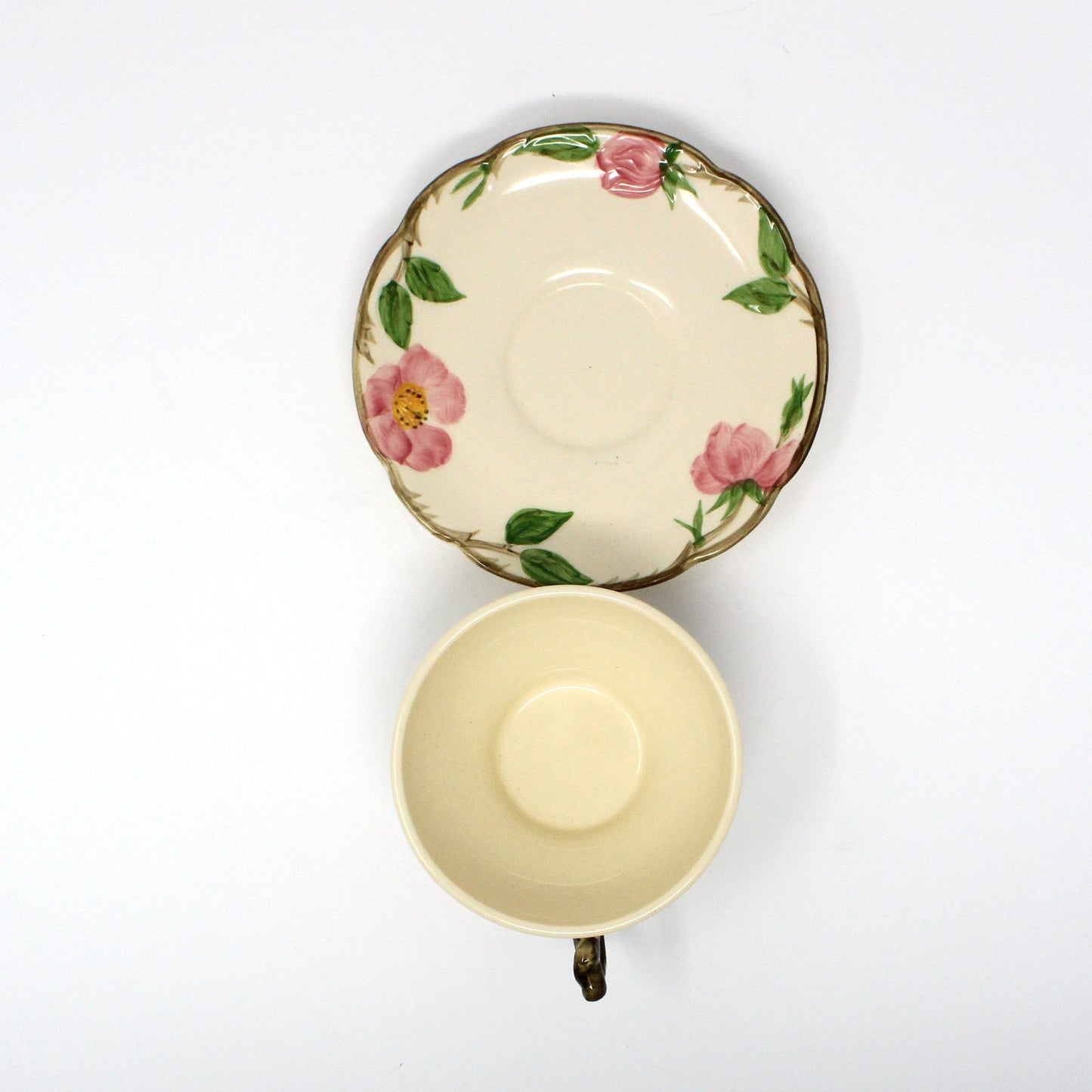 Teacup & Saucer, Franciscan, Desert Rose, Vintage USA, 1960's