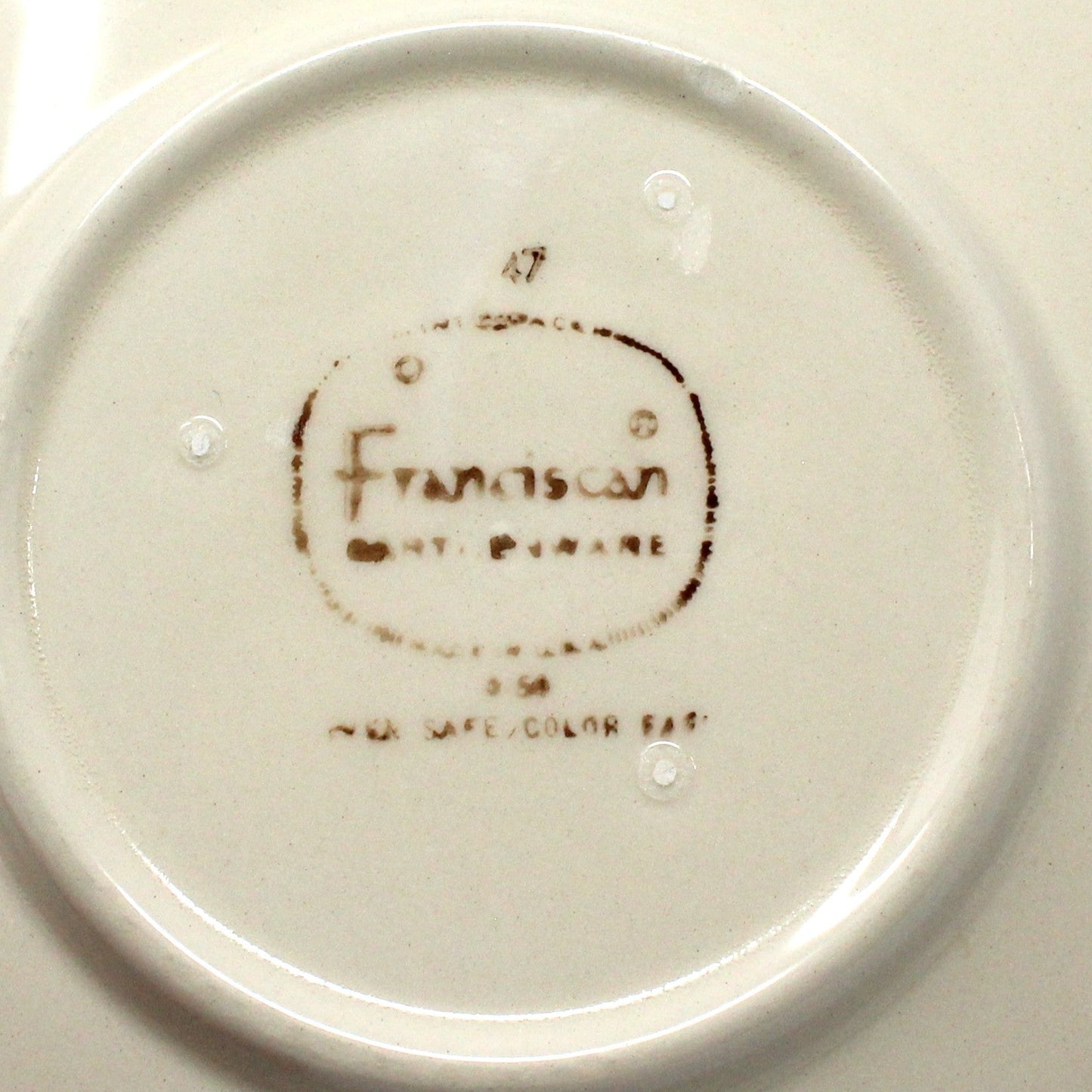Teacup & Saucer, Franciscan, Desert Rose, Vintage USA, 1960's
