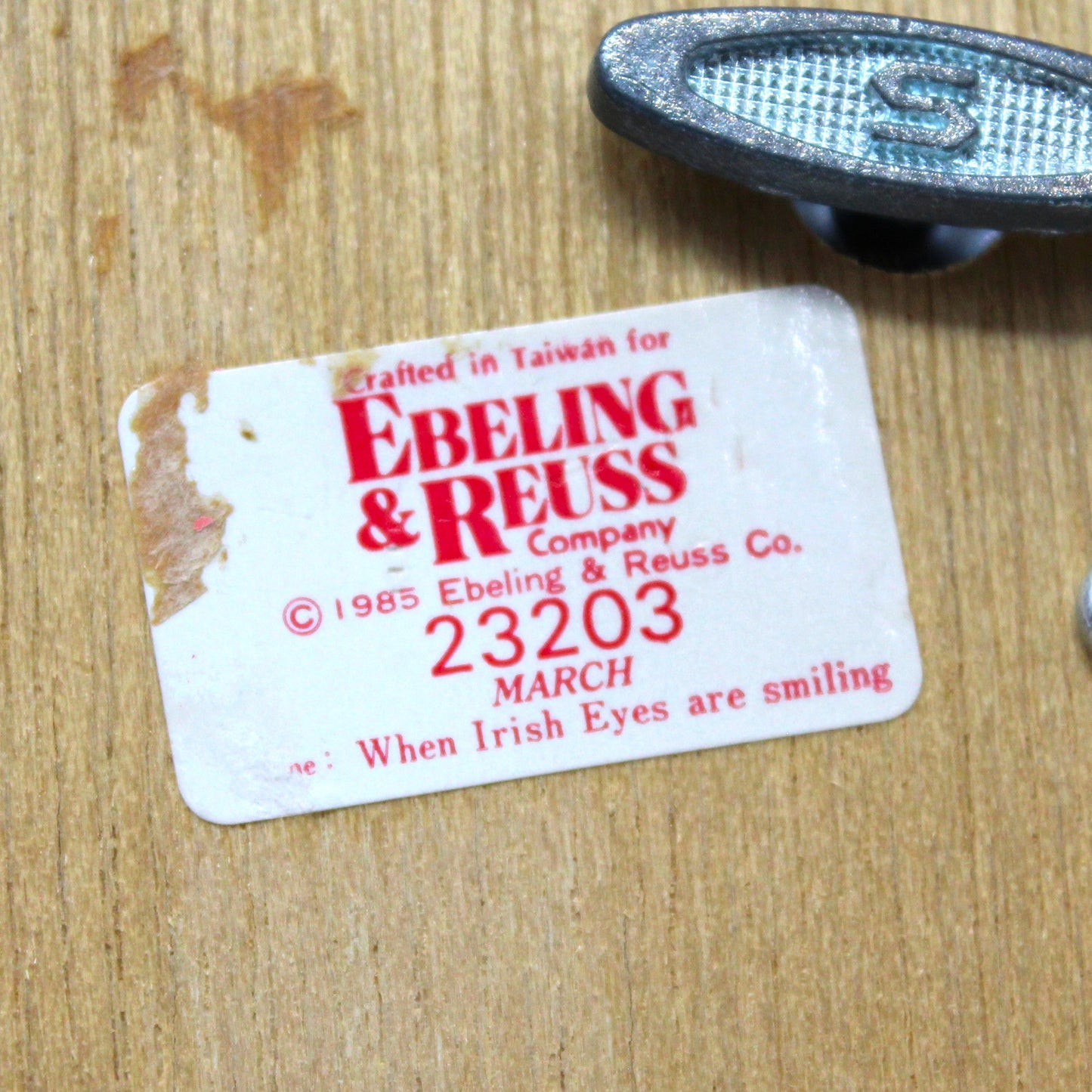 Musical Figurine, Irish Girl Angel, Plays When Irish Eyes Are Smiling, March Angel, Vintage, 1980's