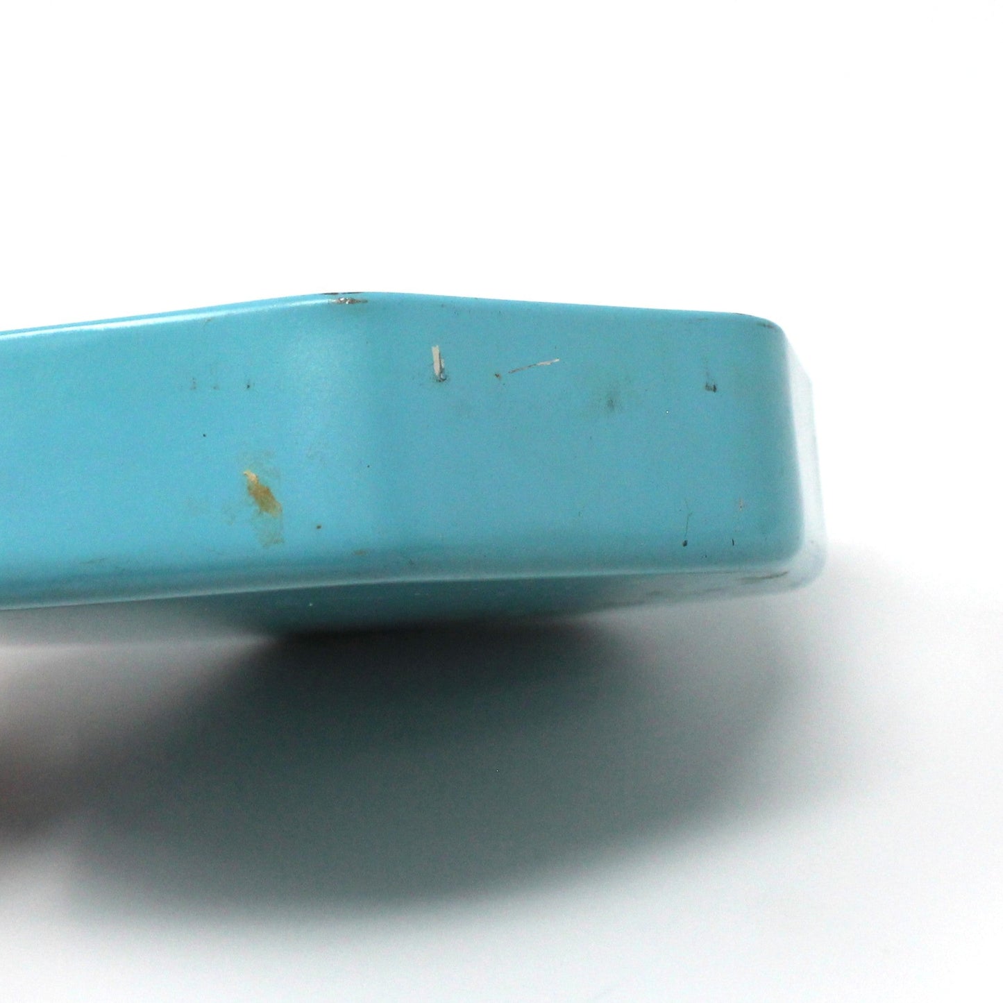 Tins, Gift Tin / Candy Tin, Metal Box Co, Bunny Rabbit Fishing, Octagon Shape, Vintage, 1940's