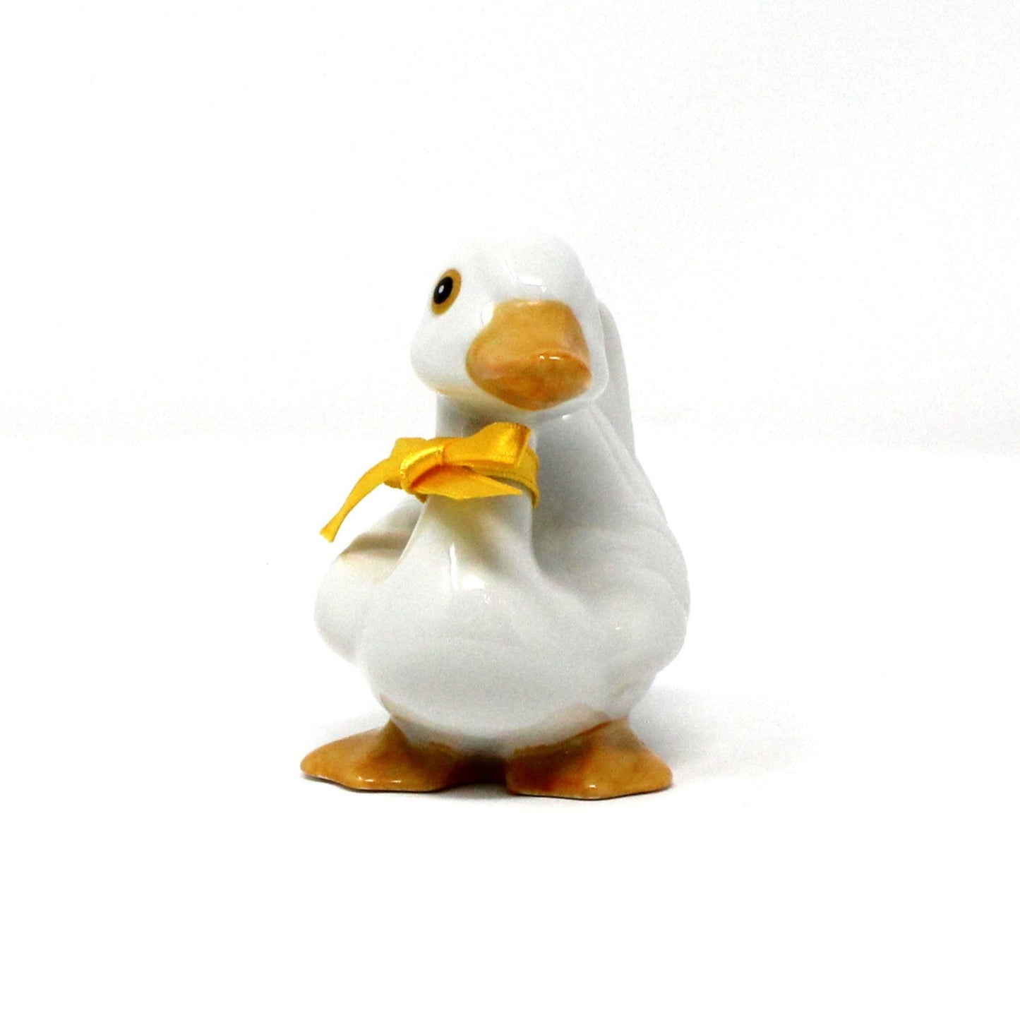 Figurine, HomCo, White Duck, #1414, Porcelain, Vintage, 1980's