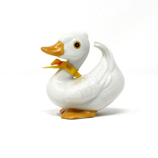Figurine, HomCo, White Duck, #1414, Porcelain, Vintage, 1980's