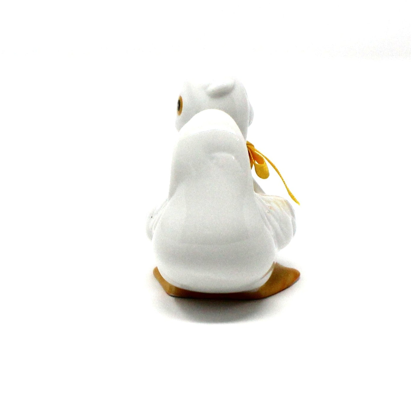 Figurine, HomCo, White Duck, #1414, Porcelain, Vintage, 1980's