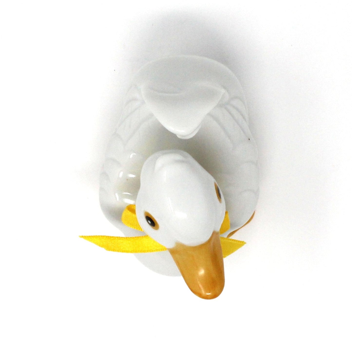 Figurine, HomCo, White Duck, #1414, Porcelain, Vintage, 1980's