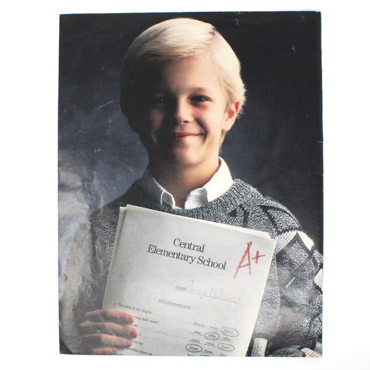 Advertisement, Socrates Vtech Video Technology, 1988, Double Page Original Magazine Ad, Vintage