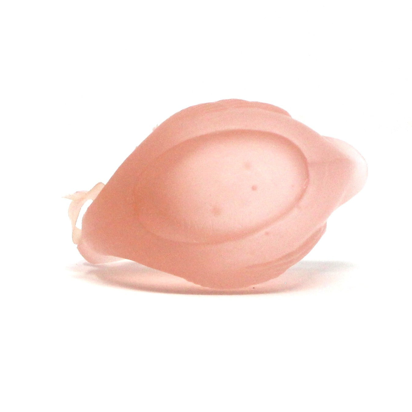 Candle Holder, Swan, Pink Glass Votive Holder, Frosted Glass, Vintage, 1980's