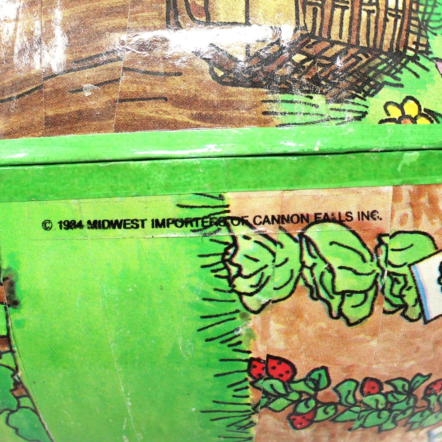 Gift Box / Candy Box, Paper Mache Easter Egg Shaped Treat Box, Rabbits Picking Carrots, Fillable, 6" Vintage, W. Germany, 1980's