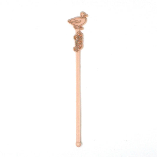 Cocktail Drink Stirrers - Swizzle Sticks / Spoons, The Peabody Hotel, Memphis, TN, Pink Duck, Vintage, 1960's