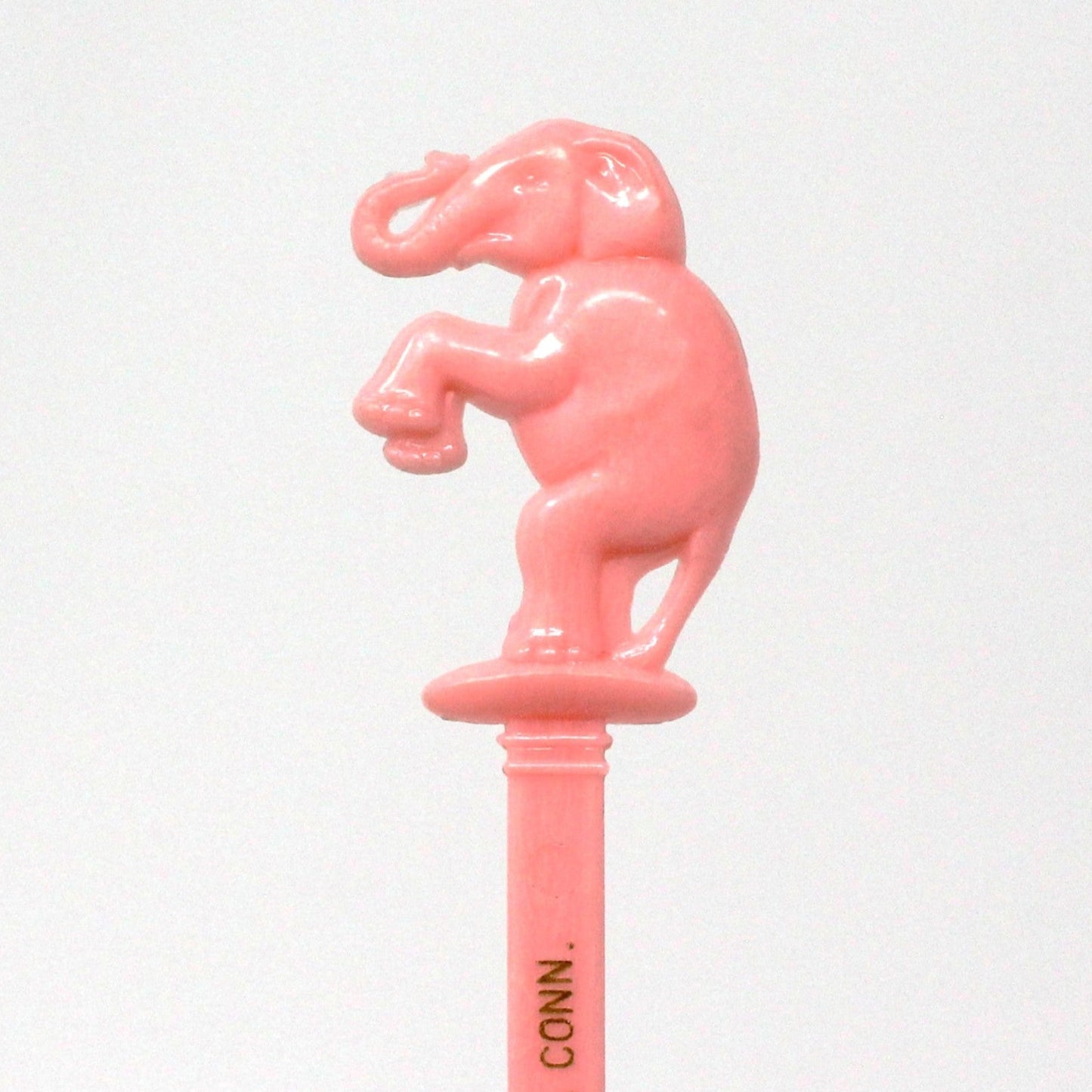 Cocktail Drink Stirrers - Swizzle Sticks / Spoons, Pink Elephant Hotel Barnum, Bridgeport, Conn, Vintage, 1950's