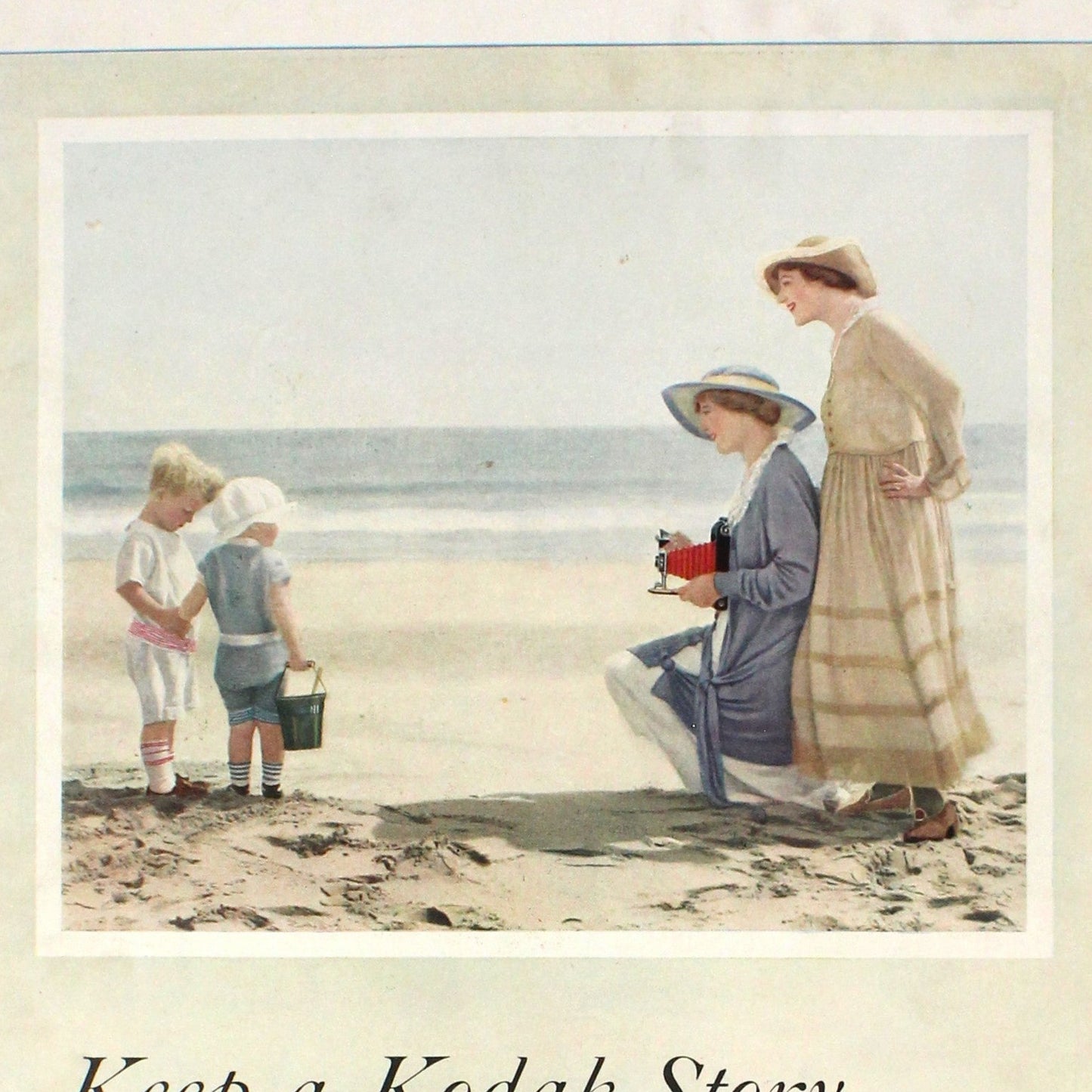 Advertisement, Hinds Honey & Almond Cream, 1916, Original Magazine Ad, An All Summer Necessity, Antique