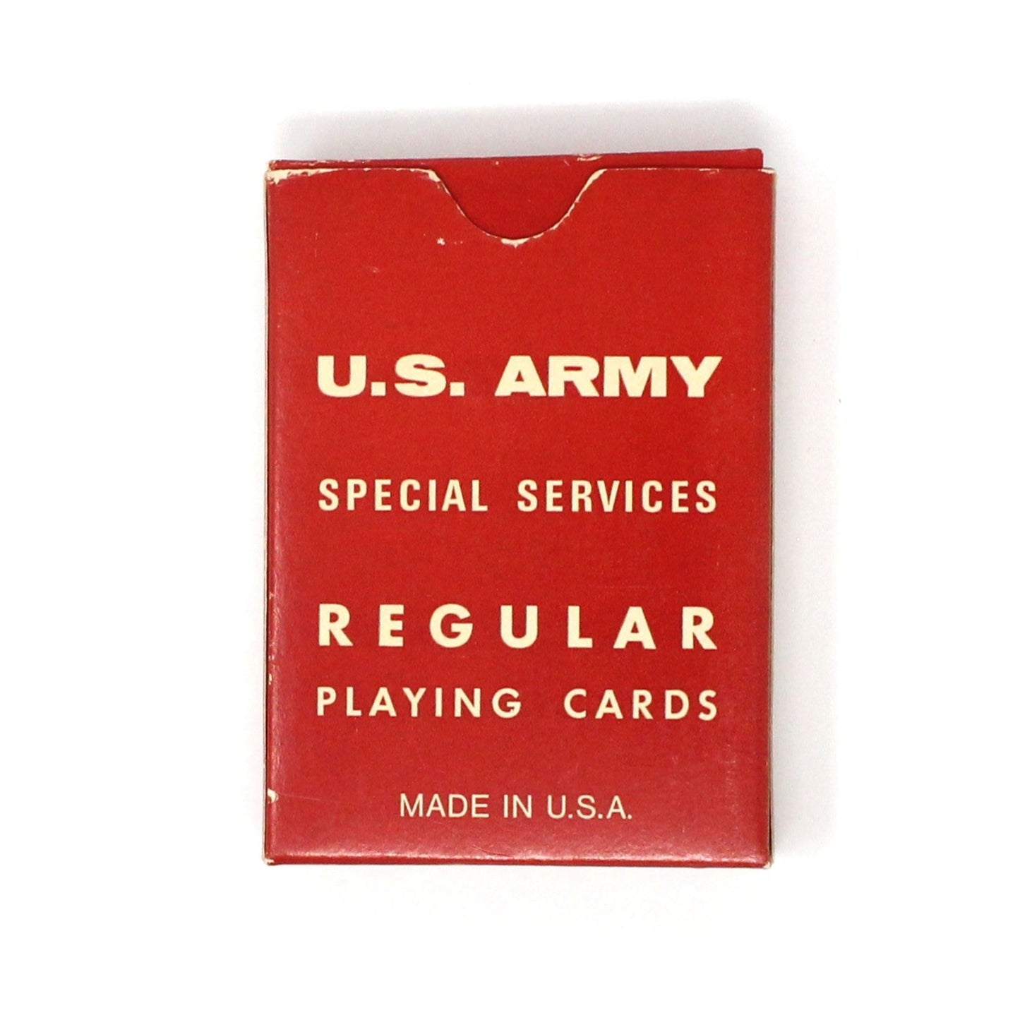 Playing Cards, US Army Special Services, Red Regular Deck, USPCC, Vintage