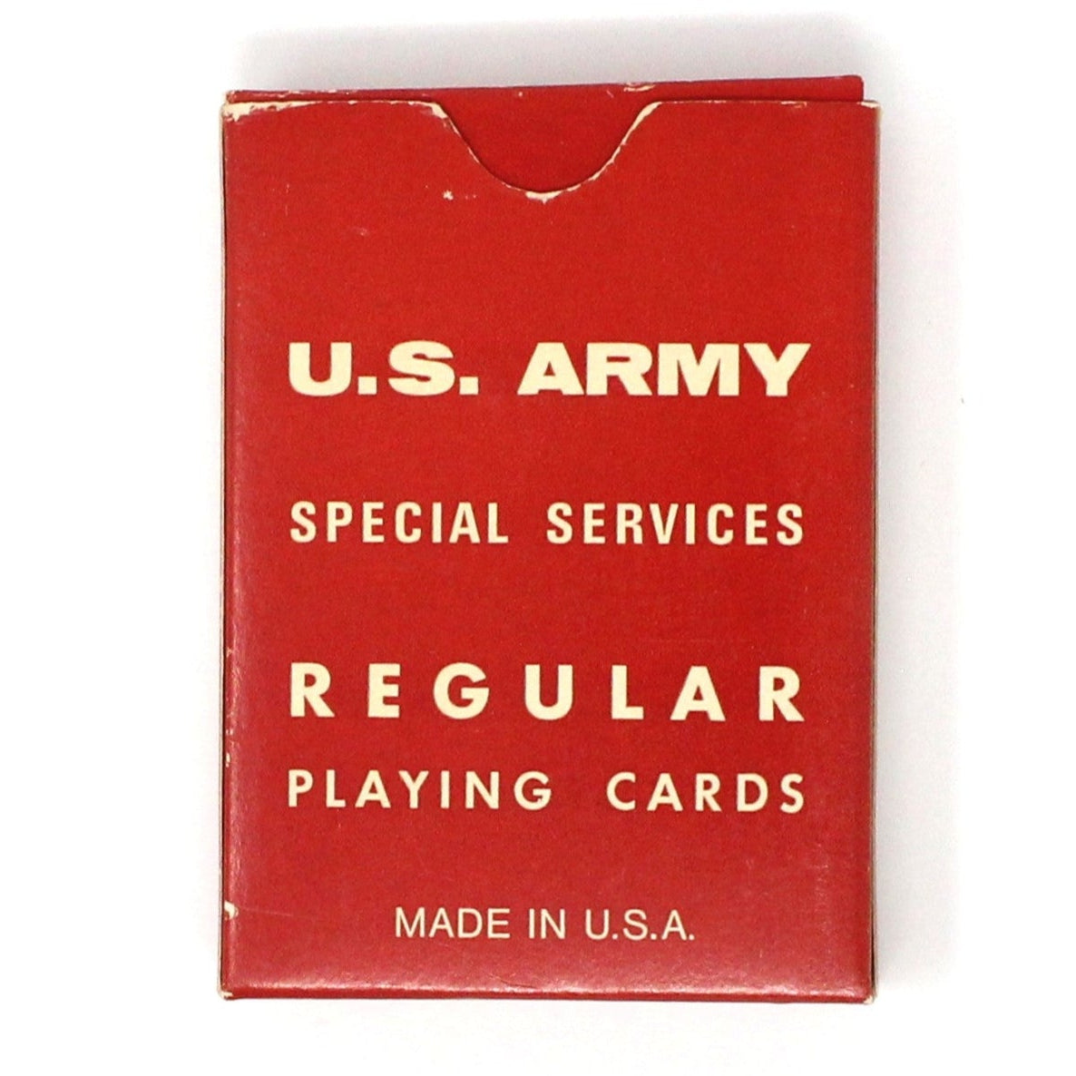 Playing Cards, US Army Special Services, Red Regular Deck, USPCC, Vintage