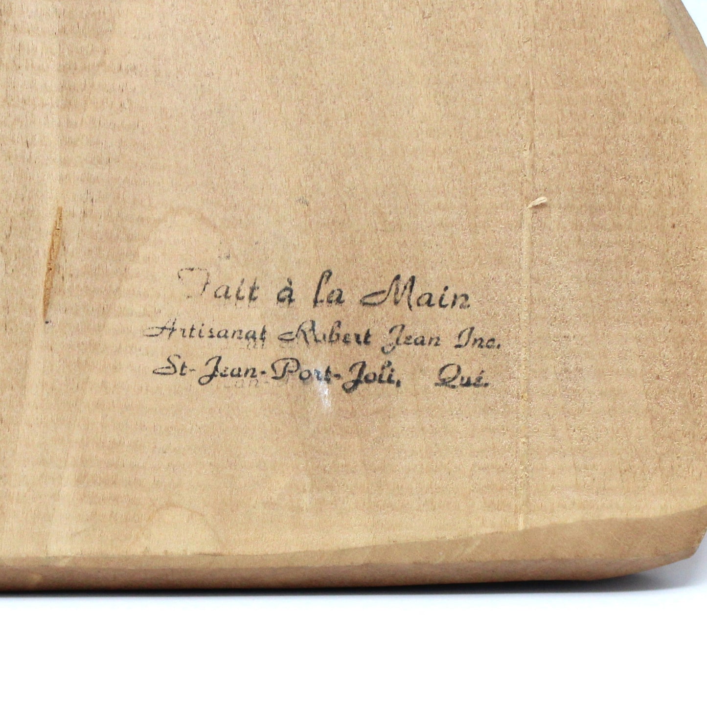 Wood Carving, Folk Art, Hand Carved Wooden Wall Plaque, Man with Snowshoes, Artist Signed, R. Jean, Vintage