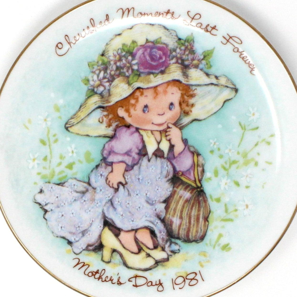 Decorative Plate, Avon, Mother's Day 1981, Cherished Moments Last Forever, Vintage
