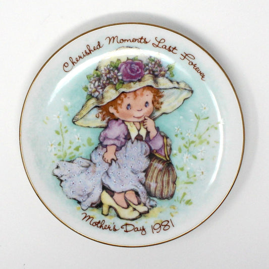 Decorative Plate, Avon, Mother's Day 1981, Cherished Moments Last Forever, Vintage