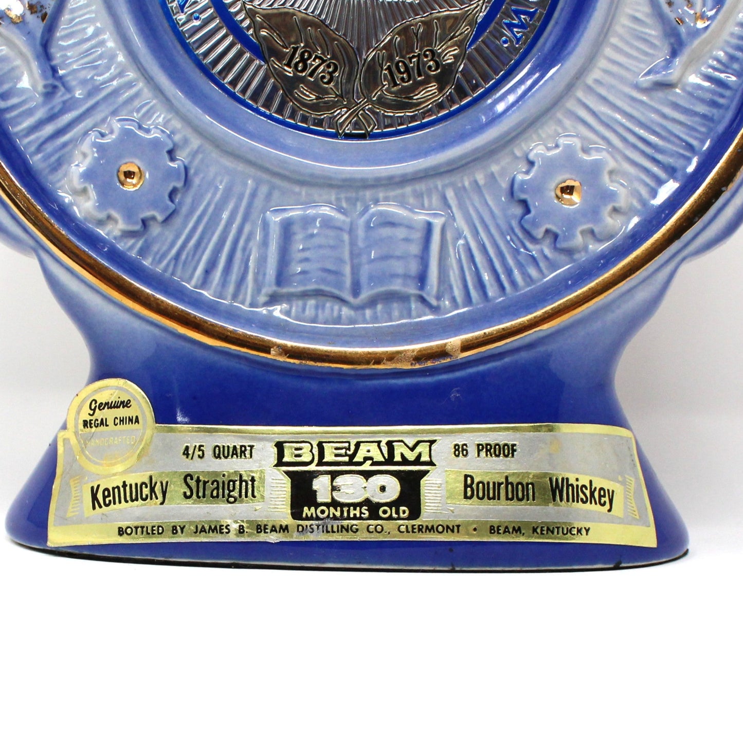Decanter with Stopper, Jim Beam, Reidsville North Carolina 100 Years, Vintage 1973