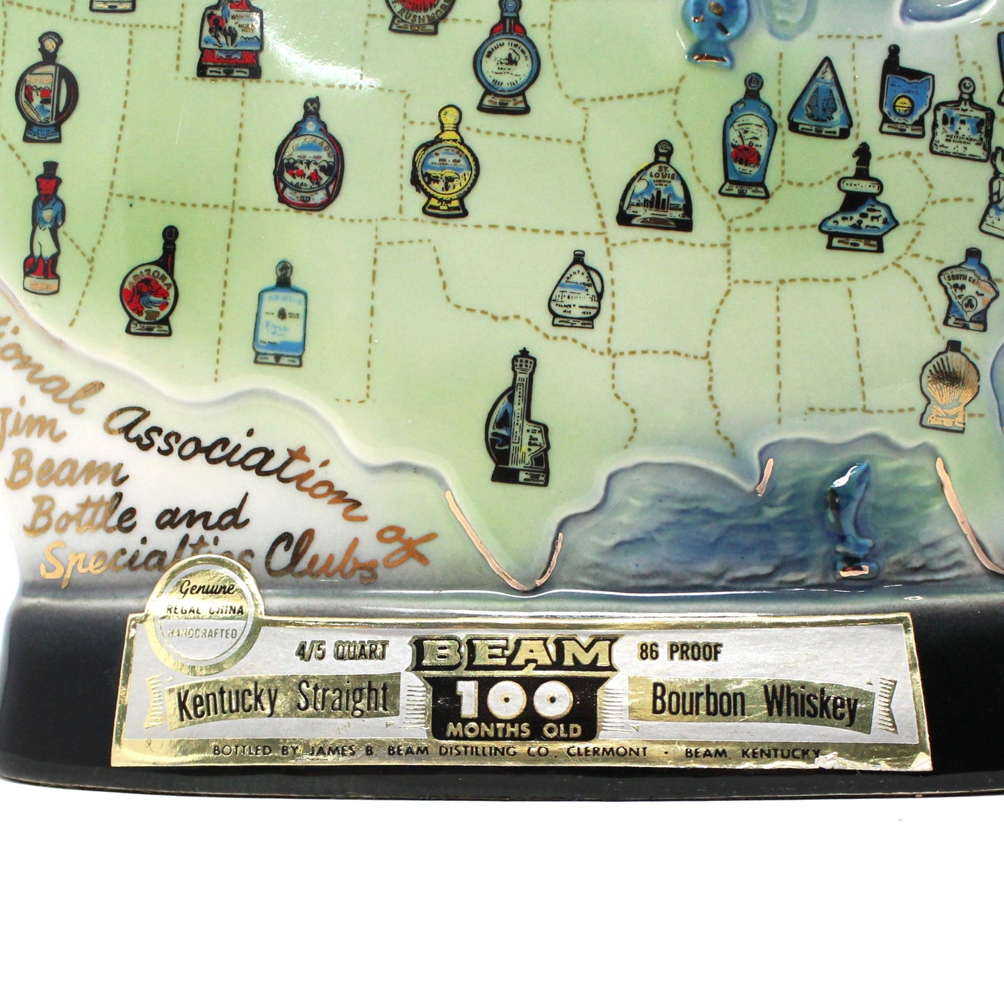 Decanter with Stopper, Jim Beam, USA National Assoc of Jim Beam Bottle Club, Vintage 1971