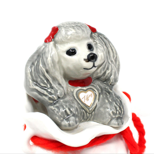 Decanter with Stopper, Jim Beam, "Tiffiny Poodle" Dog Collectible, Vintage 1973