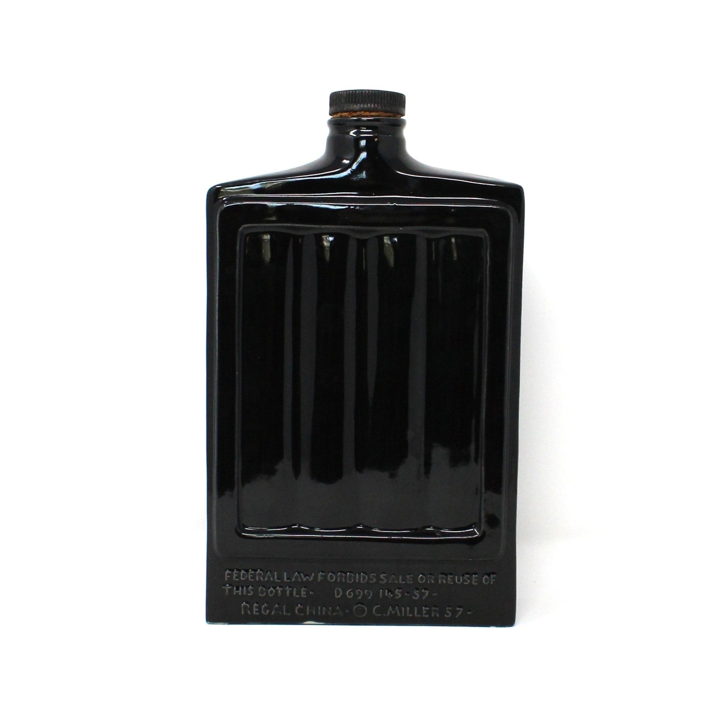 Decanter with Stopper, Jim Beam, Playing Cards Holder / Ashtray Collectible, RARE, Vintage 1957