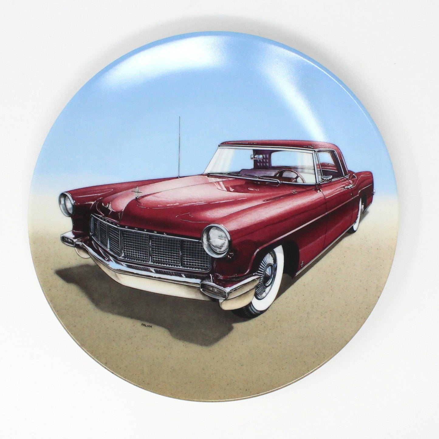 Decorative Plate, Dream Machines by Delphi, Mid Century Cars, 1956 Continental, Vintage, 1989