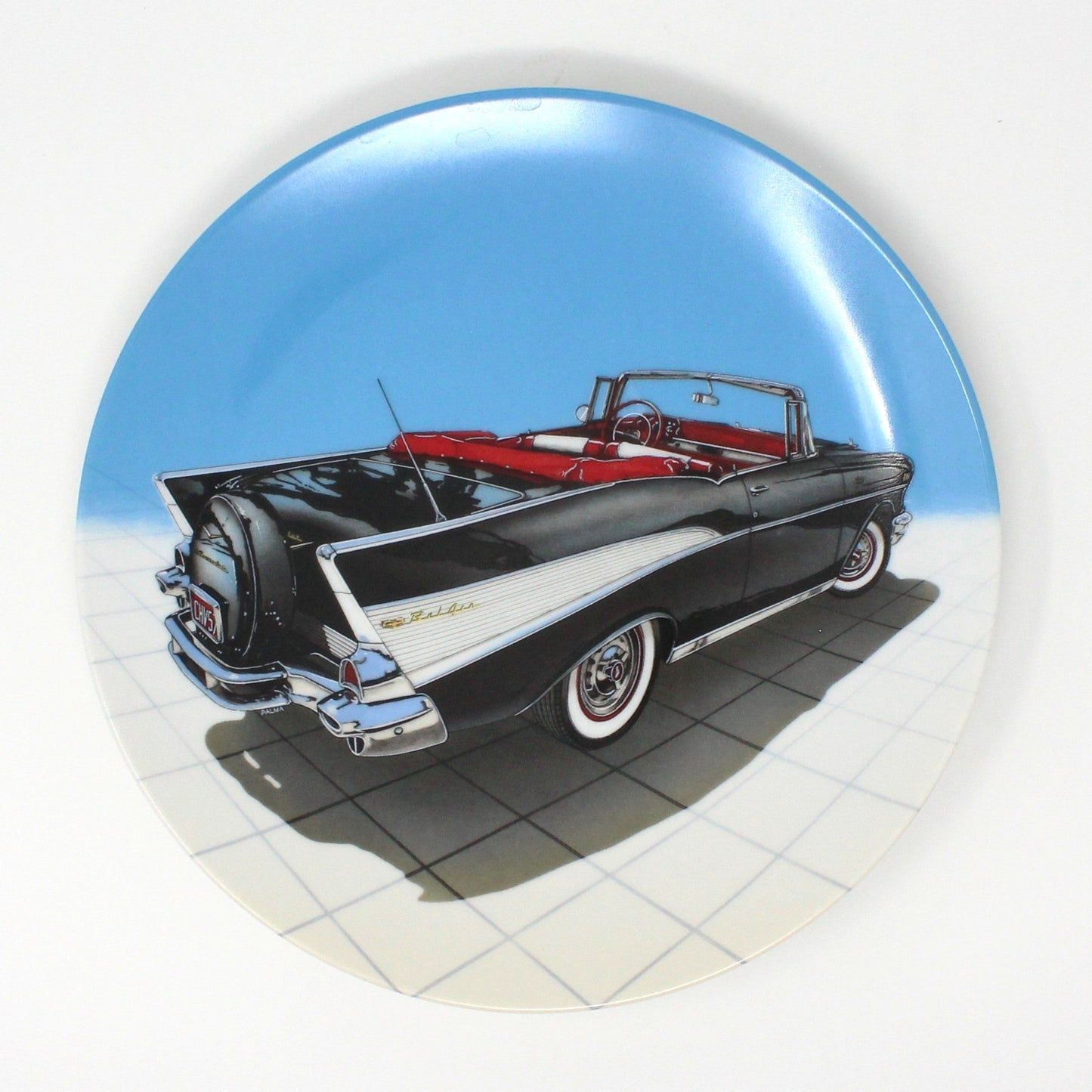 Decorative Plate, Dream Machines by Delphi, Mid Century Cars, 1957 Bel Air, Vintage, 1989