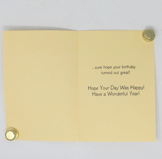 Greeting Card / Belated Birthday, Cute Koala, Turtle & Owl, Ambassador Unused, Vintage