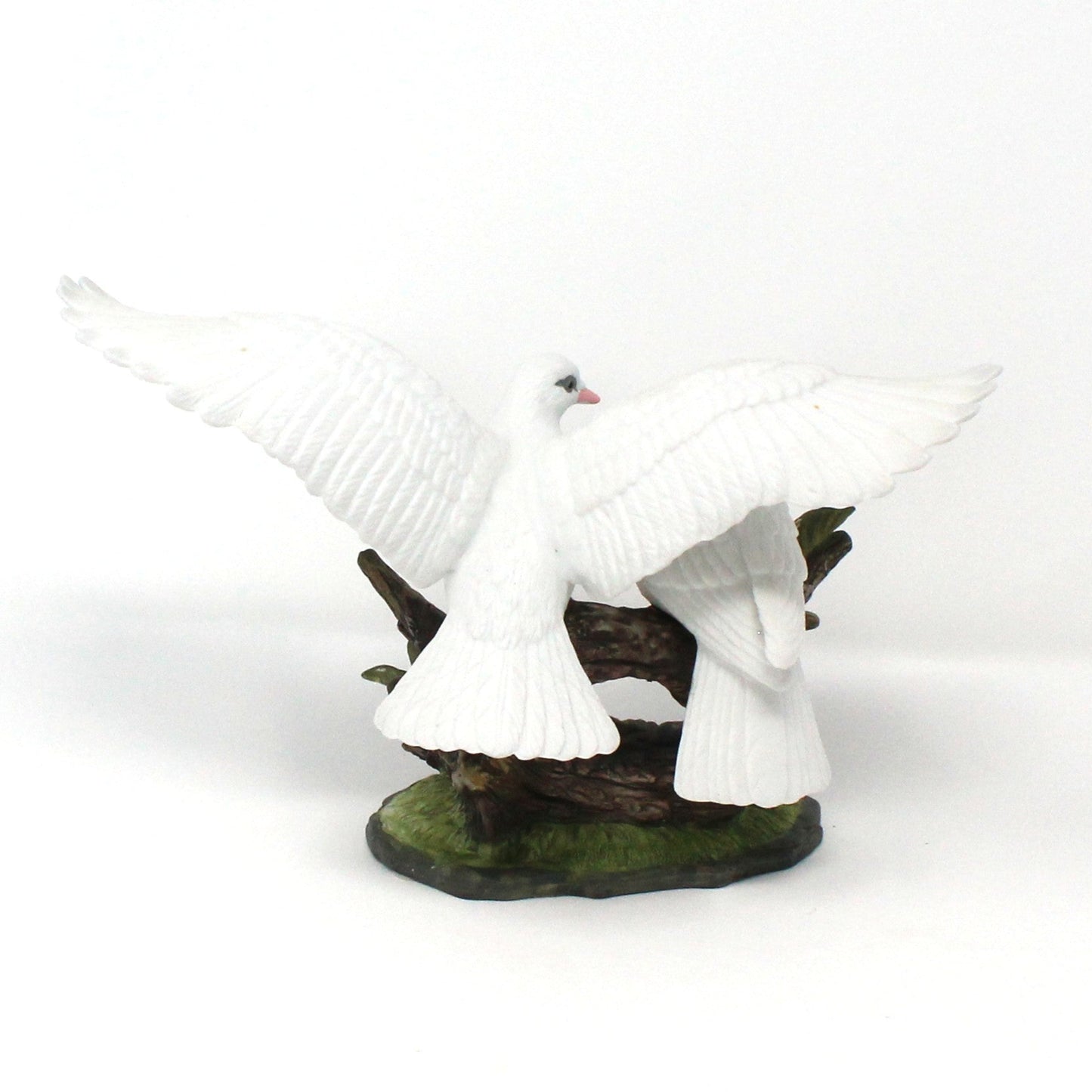 Figurine, Wellington Dove Collection, Two White Doves on Branch, Bisque Porcelain, Vintage